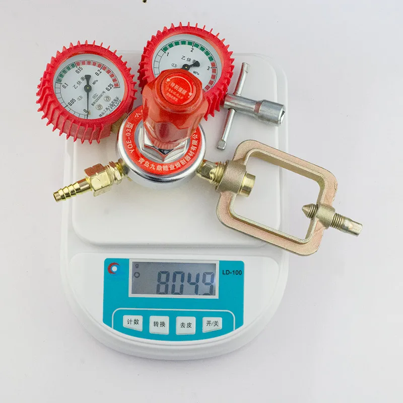 Gas shielded welding acetylene meter two shielded welding instrument acetylene pressure reducing valve