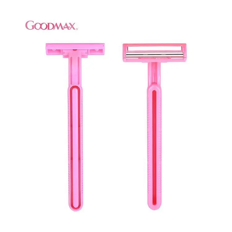 Maquinilla De Afeitar Desechable Free Sample Plastic Handle Women Twin Blade Shaving Razor