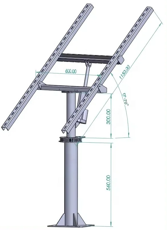 Single Axis Pv Solar Tracking System For Solar Ground Mounting System Structure