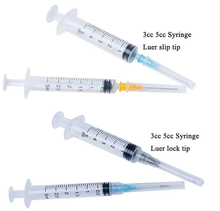 ZhuShi Disposable syringe plastic Disposable Retractable syringe with needle vaccine syringe