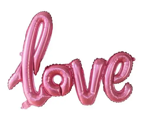 Wedding Party Supplies Helium number letter balloons 40 inch Valentines Day Happy Birthday Decorations love foil balloon