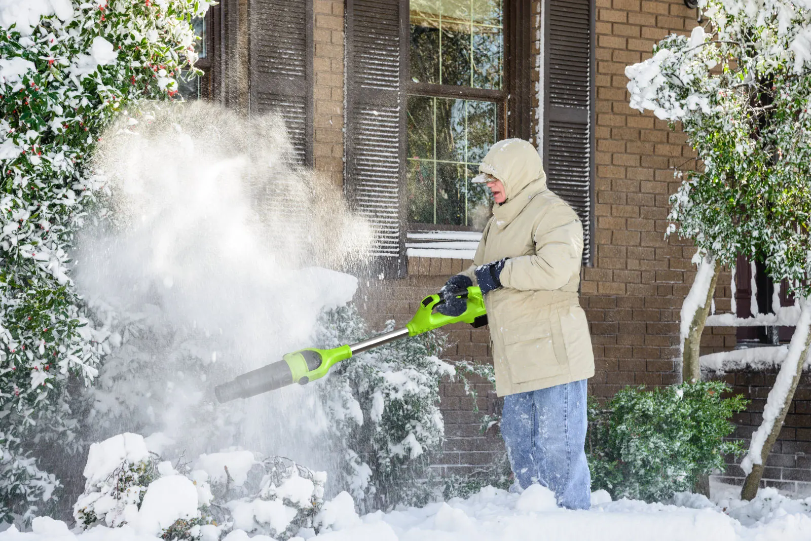 FEIHU 21V Customized Leaf Blower Portable Lithium Battery Cordless Tools Industrial Electric Air Blower Fan Snow Blower