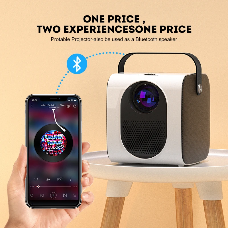 Factory Wholesale Hot Sale LED LCD Video Projector Native 1080p Android 9.0 Portable Home Mini Projector 4k