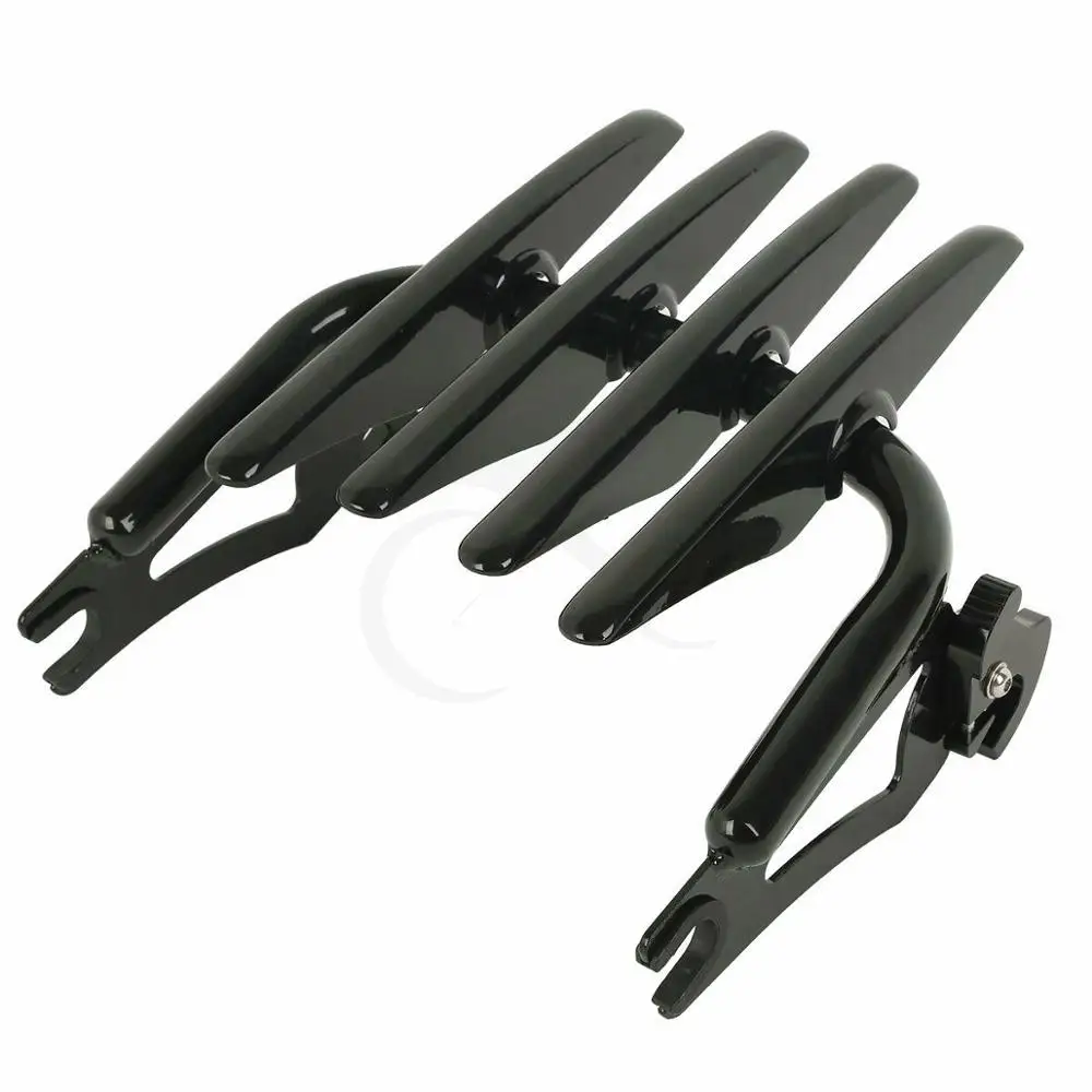 TCMT XF2906153-10-E-B Detachable Sissy Bar Luggage Rack Docking Kit Fit For Harley Touring 2014-2020