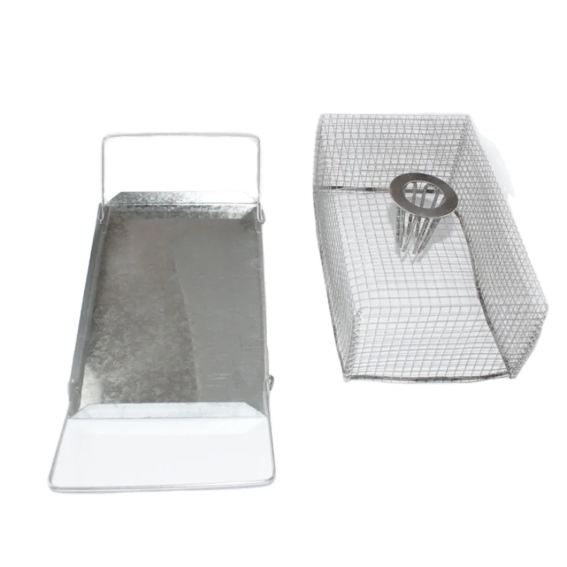 Top Hole Rat Mouse Cage Trap Disposable Square Pest Control Funnel Trap with Glue Designed Small Animals Capturing Mice Moles