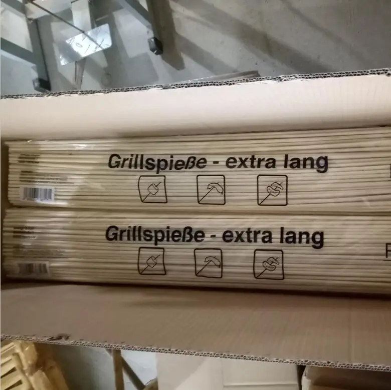 Bamboo Marshmallow Smores Roasting Sticks 30 Inch 5mm Thick Extra Long Heavy Duty Wooden Skewers Campfire Accessories