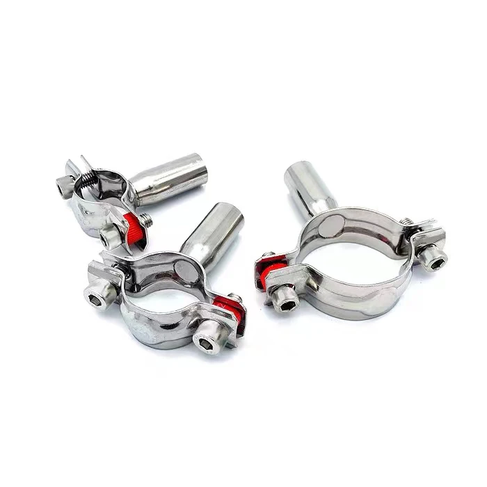 Stainless Steel Fixing Clip Bracket Round  Clamp Hoop Water Pipe Fitting Fastening Clamp Holder