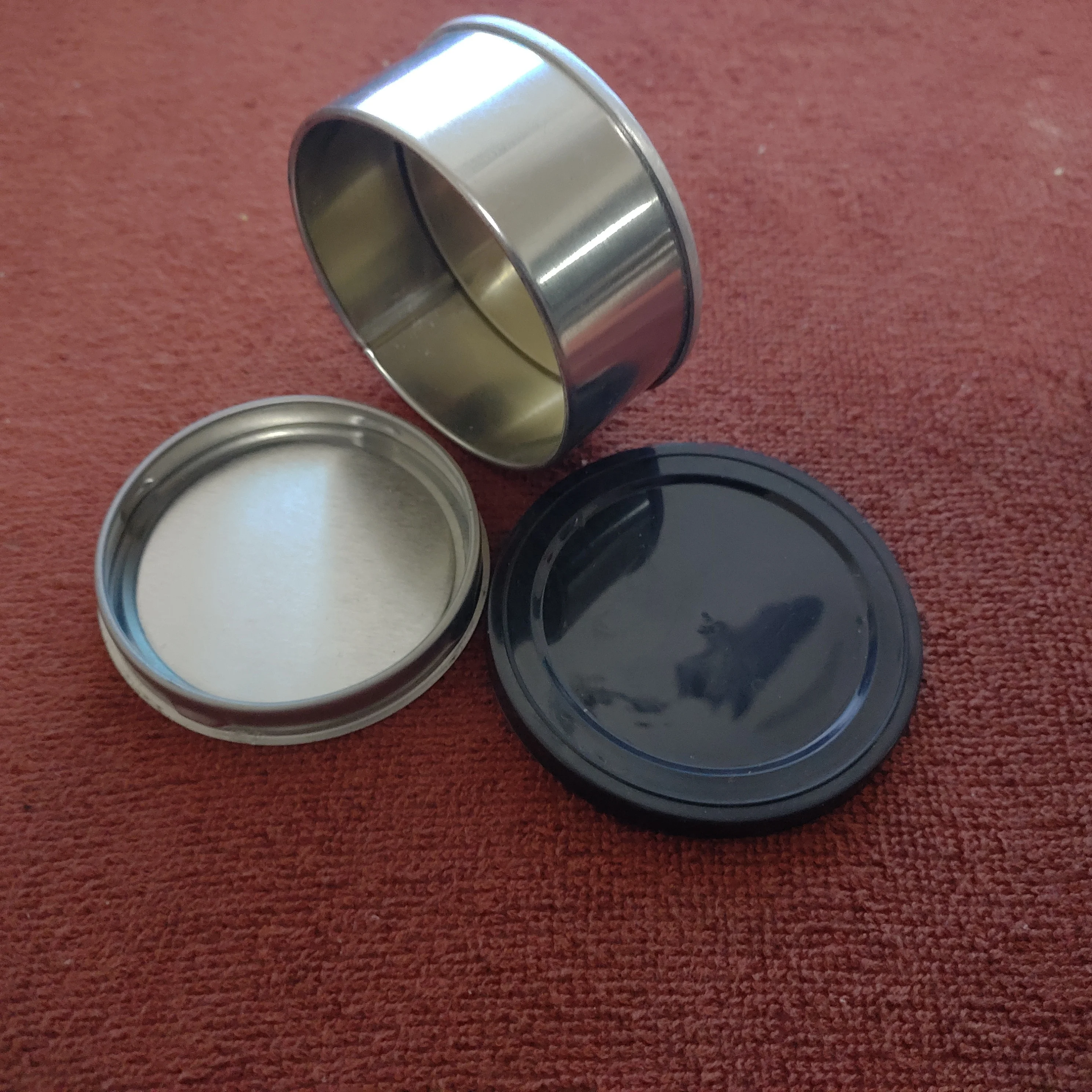 
Self seal pressitin 200ml 400ml 100ml press it tin tuna can smell lock with black top 