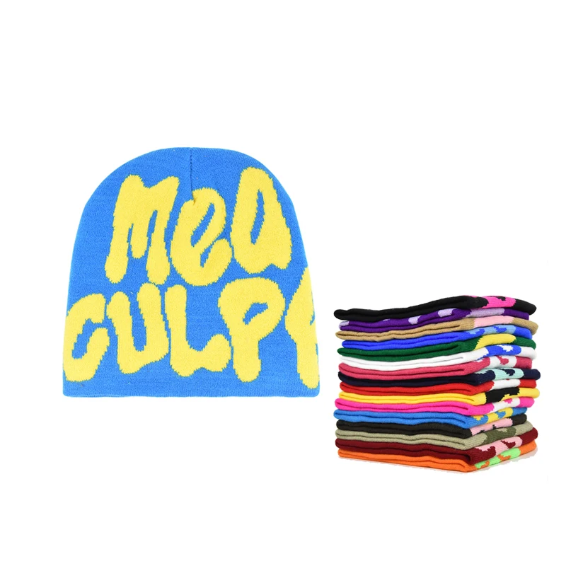 Акриловые жаккардовые шапки унисекс с логотипом на заказ