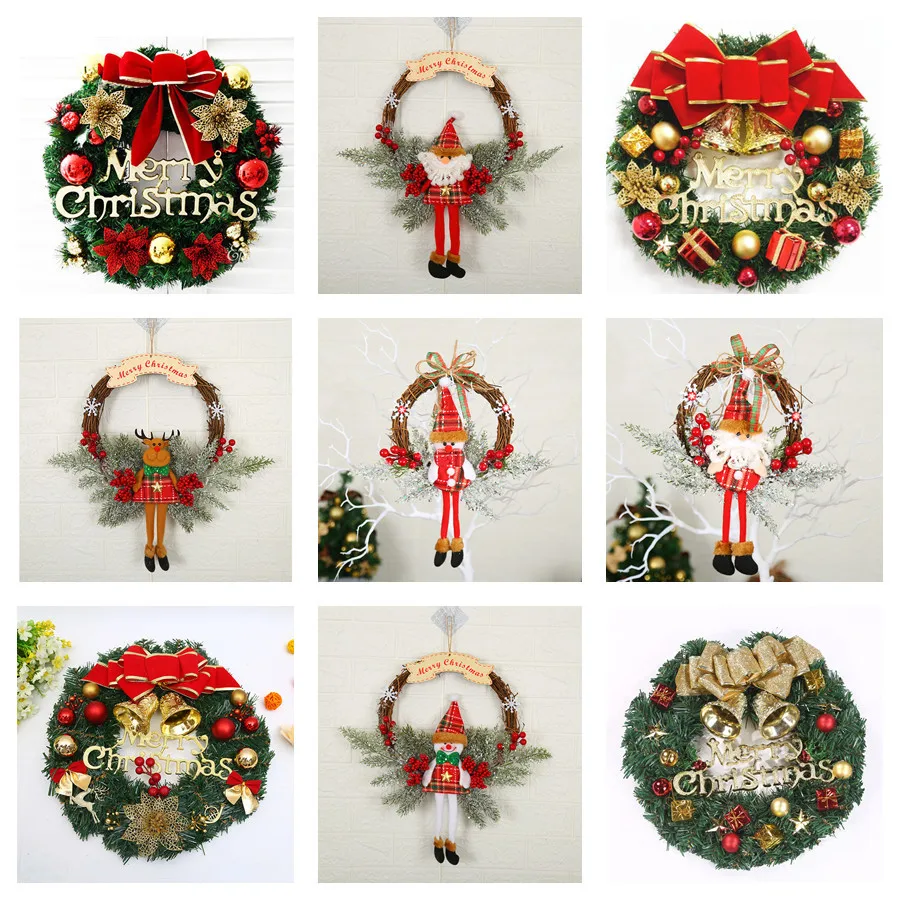 2023 New Arrival Classic Design Christmas Garlands Wreath For Front Door Decoration