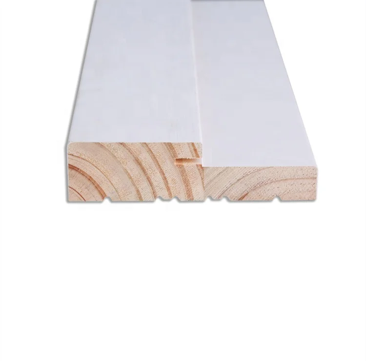 primed finger joint double rabbet door jamb wood moulding for america