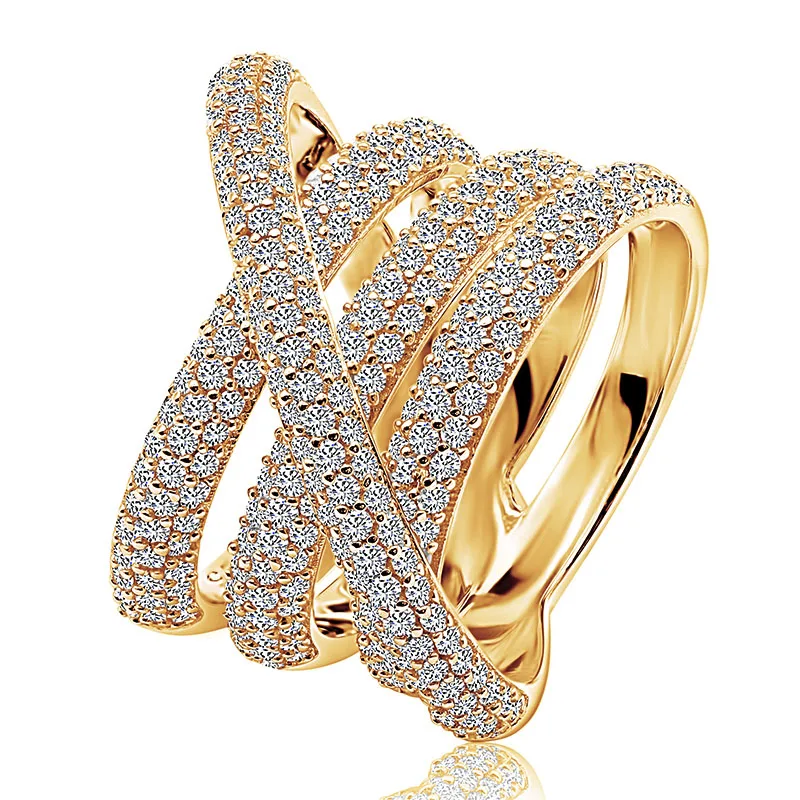 trending products 2022 silver rings aaaaa cubic zirconia bling jewelry luxury diamond s925 wedding promise rings for girls