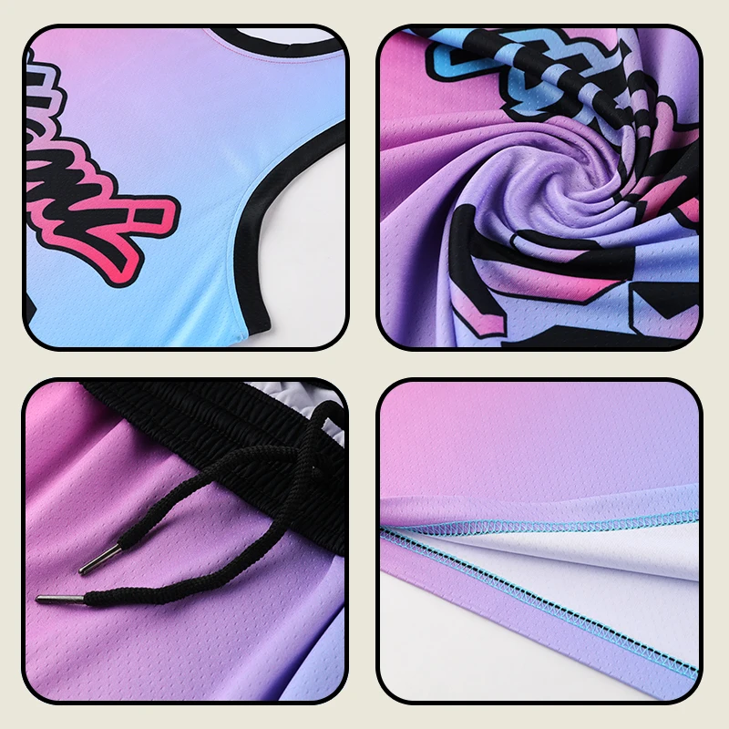 Wholesale OEM Man Basketball Jersey and Shorts America Team Miami Basketball Uniform