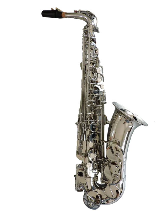 Fashion Embossing Private High-end Customization New Type Silver Alto Saxophone