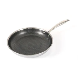 3-Ply Top Quality Fry Pan 30cm Non Stick Stainless Steel Frying Pan