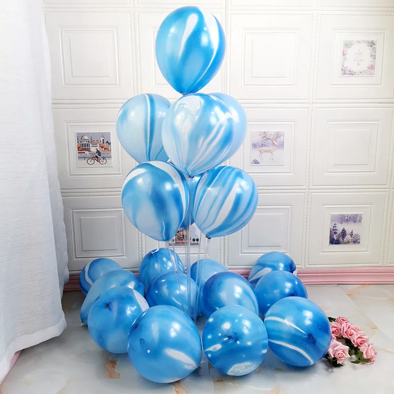 10 Inch (100pcs/bag) Marble Balloons Wedding Baby Shower Party Latex Balloon Decorations
