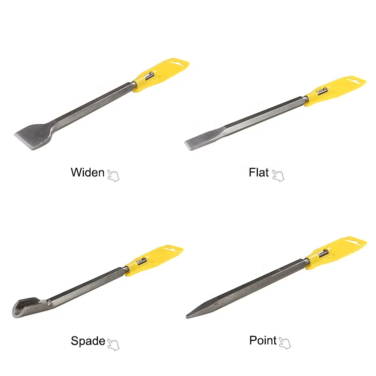 SDS Hex Shank Sandblasted Chisel Flat Chisel for Concrete Mansory Brick Wall