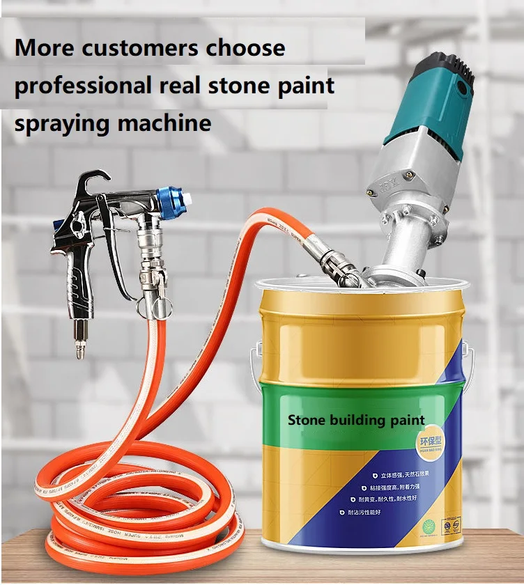 Concrete Sprayer Mortar Paint Mini Automatic Painting Powder Filling Small Spray Machine