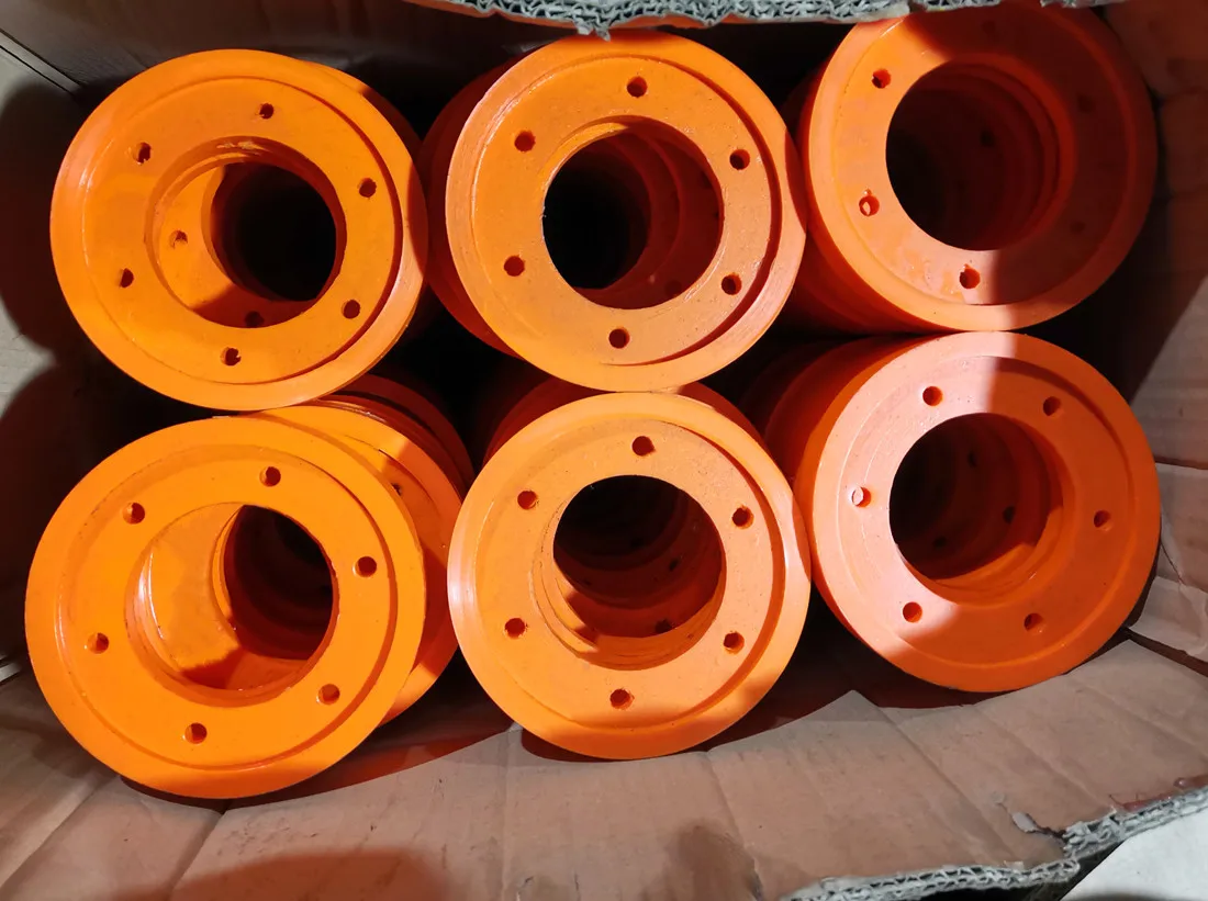 Mining Spare Parts ISO Certificate Polyurethane Wheels For Mining Conveying