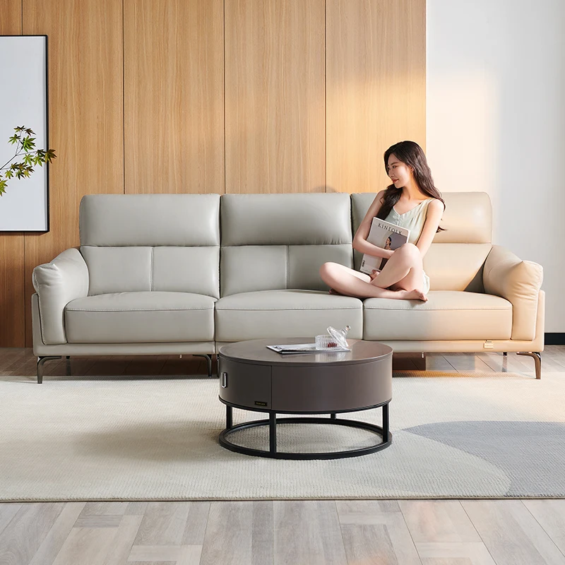 102732 Quanu wholesale furniture hotel apartment 3 seats couch living room modern leather sofa china