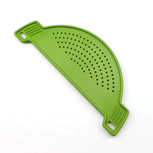 Clip-on Plastic ABS Colander Strainer for Kitchen