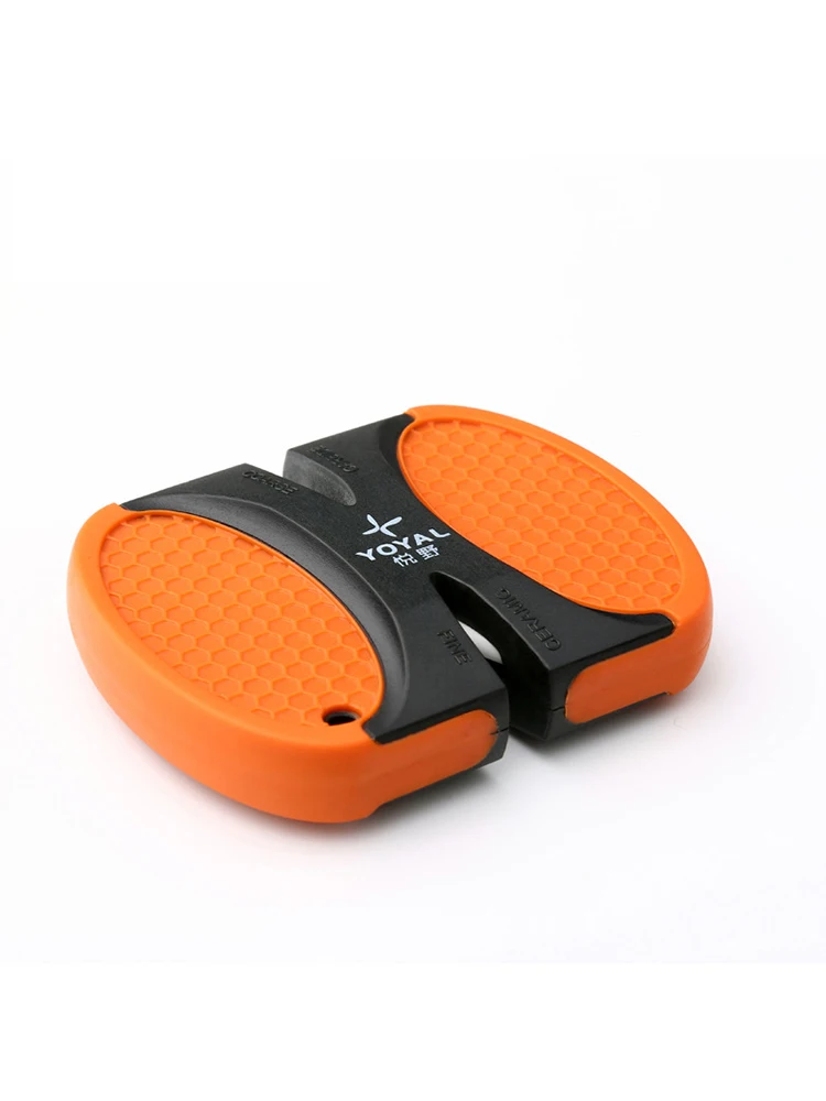 Mini Portable Knife Sharpening Tool Accessories Creative Butterfly Type Two-Stage Camping Pocket Knife Sharpener Kitchen Tools