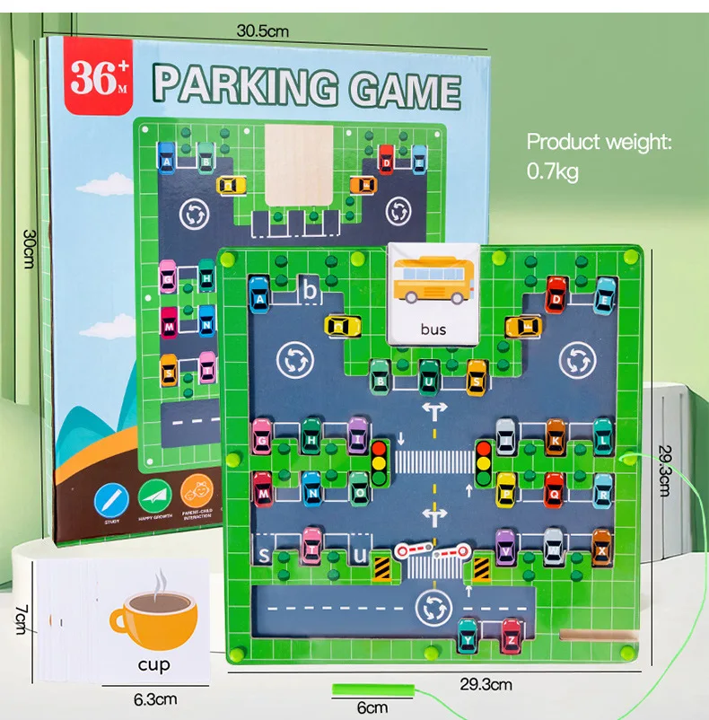 2024 new CE certificated educational parking spelling alphabet maze games for kids
