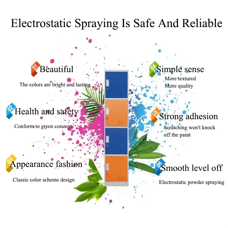 High Quality Almari Cabinet Folding 4 Doors Staff Clothes Wardrobe With Best Price