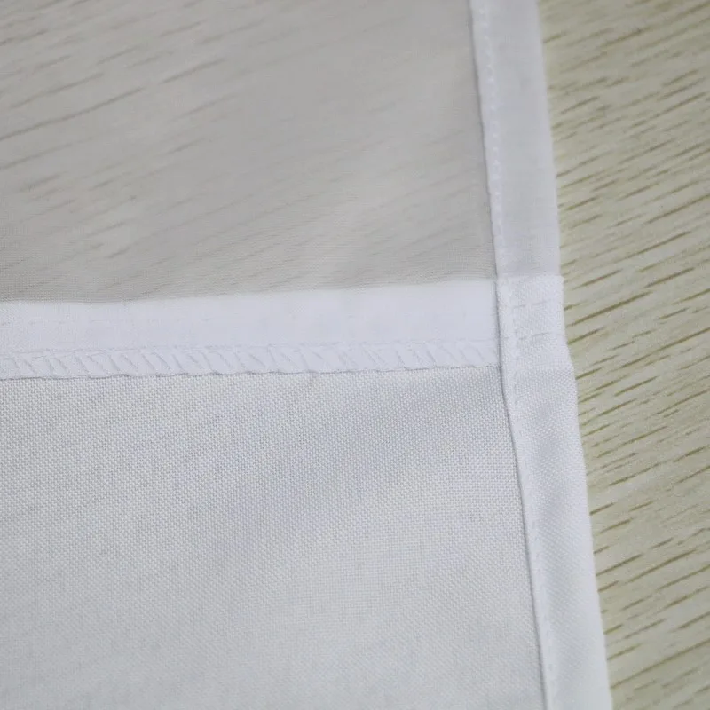 Wholesale Ready Made White Waterproof Hookless Double Layer Shower Curtains With Snap In Liner For Bathroom