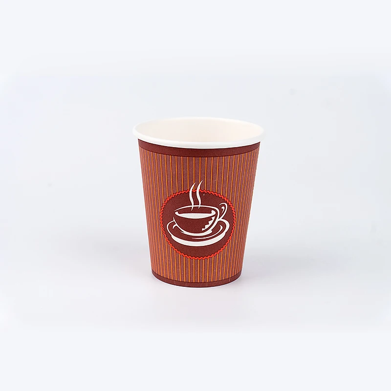Hot drink eco cups  custom printed biodegradable paper cup 8oz