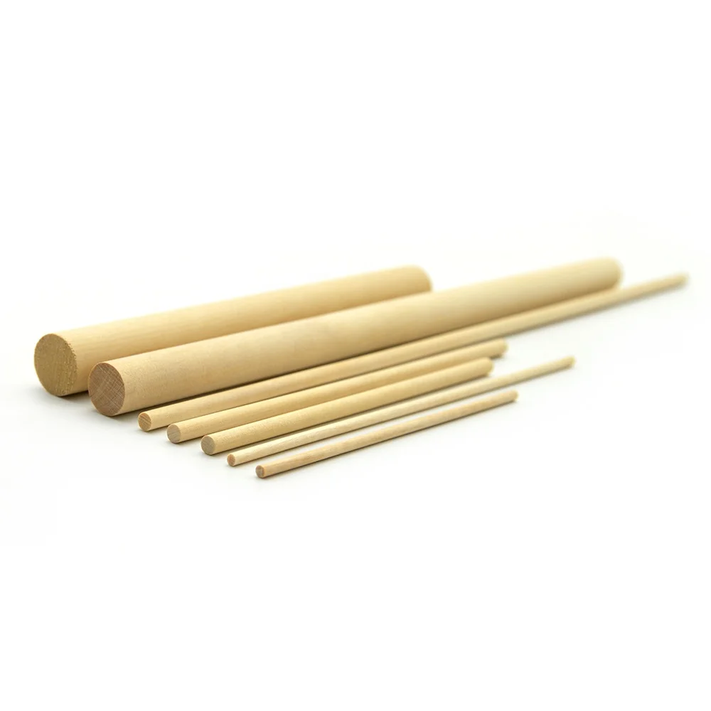 Birch Wood Round Wooden Sticks for DIY Wood Craft Dowels