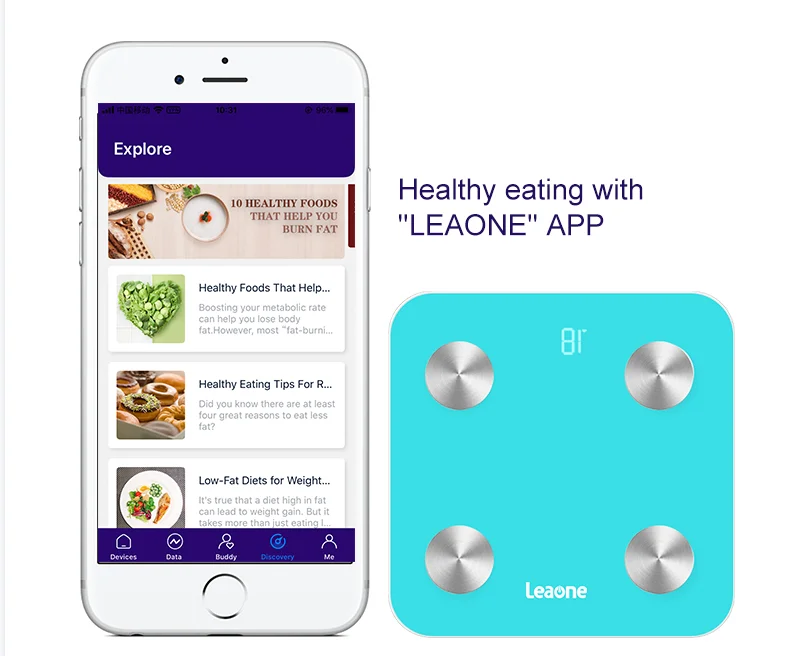 Industry Leaders Leaone Wholesale Digital Body Fat Scale Body Health Analysis Smart Scale Health Index Tracking Body Fat Scale