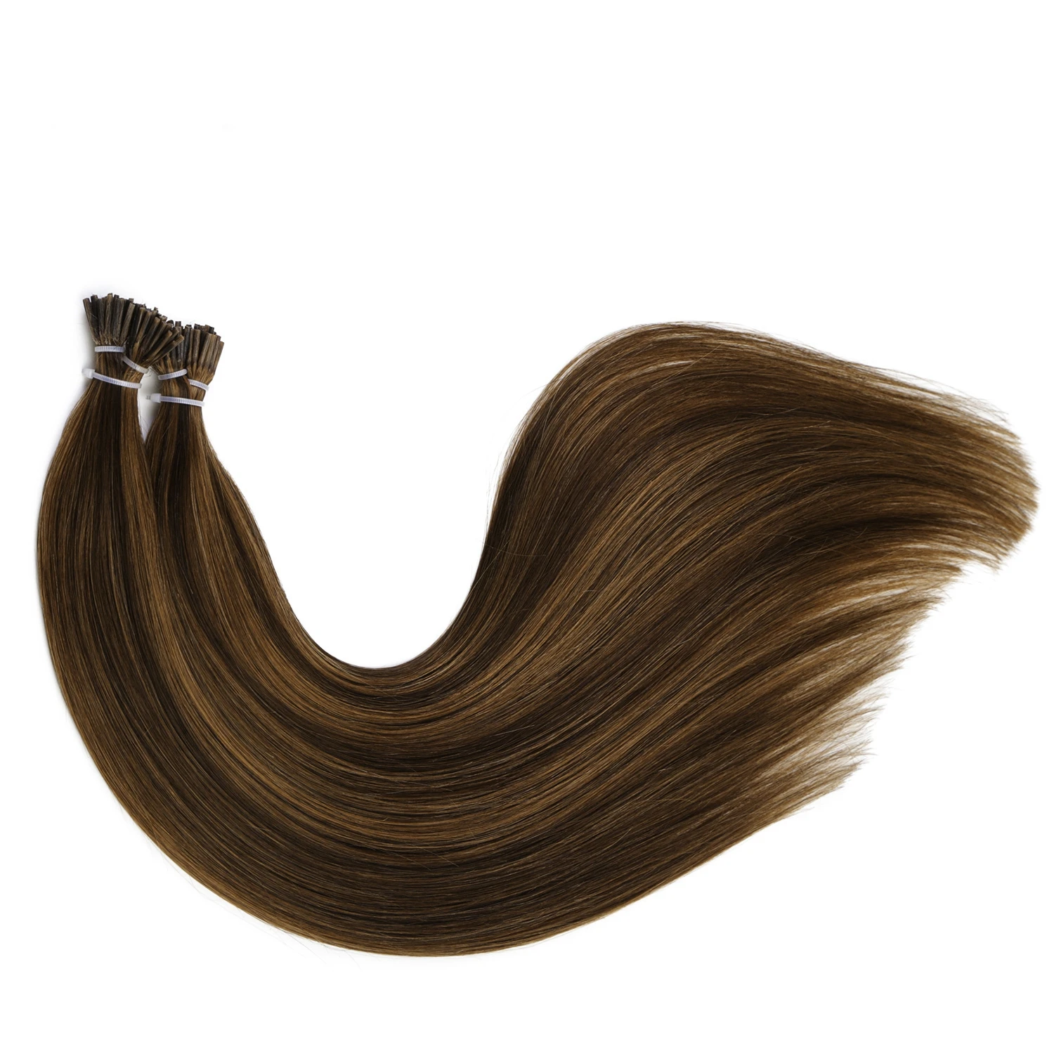 Фабрика OEM выровненные кутикулы волосы Remy итальянские кератиновые P4-30 для наращивания волос # I Tip