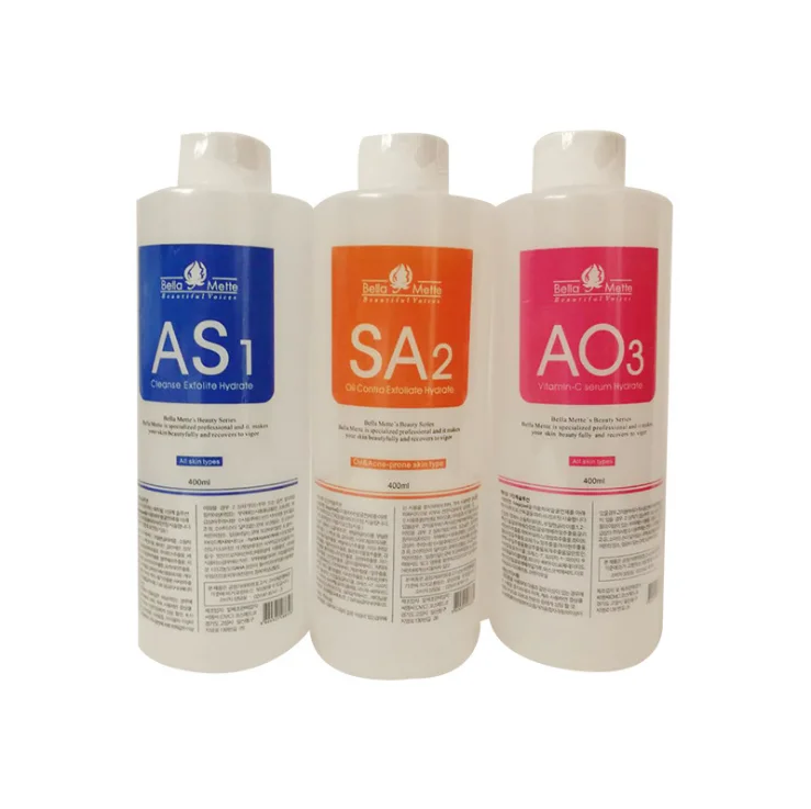 Аппарат для микродермабразии AS1 SA2 AO3 Hydra Aqua специальный жидкий сывороточный раствор лица салона красоты 400 мл