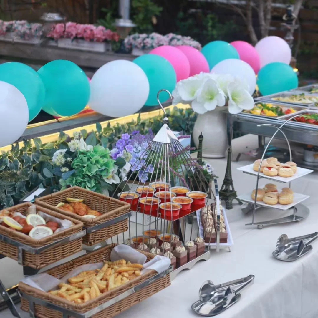 Heavybao High Quality  Commercial Economic Buffet Table Top Food Warmer  Stainless Steel Chafing Dish used food buffet set