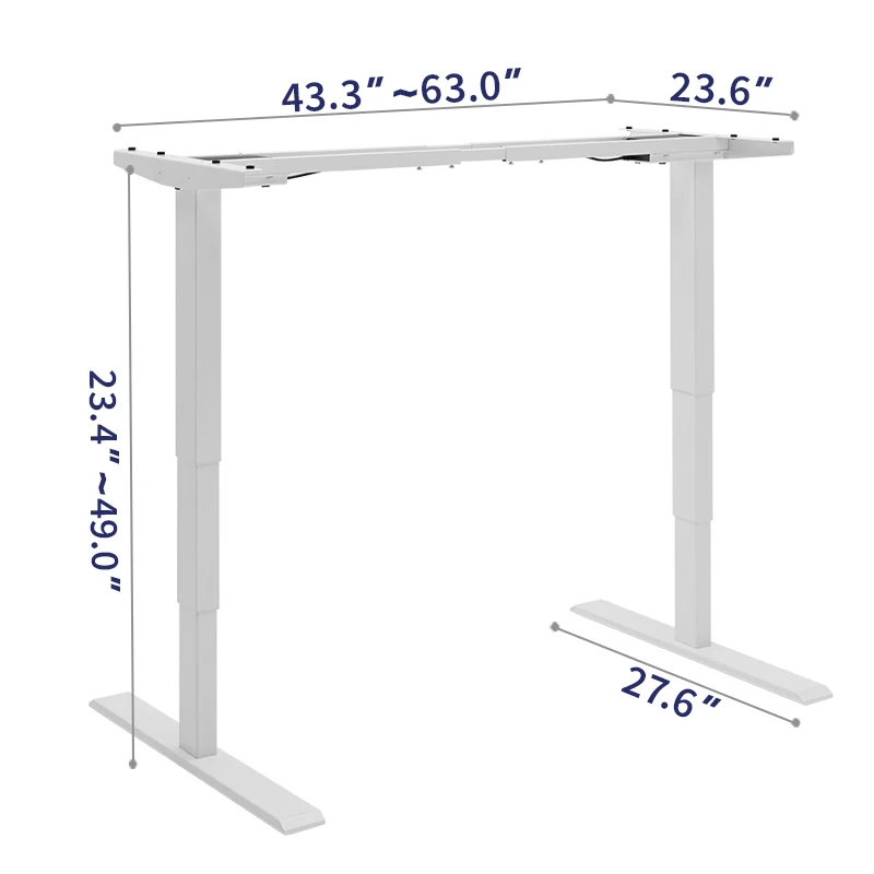 
 Wholesale Smart Electric Height Adjustable Table Standing Desk Frame Computer Office Desk with Dual Motor  
