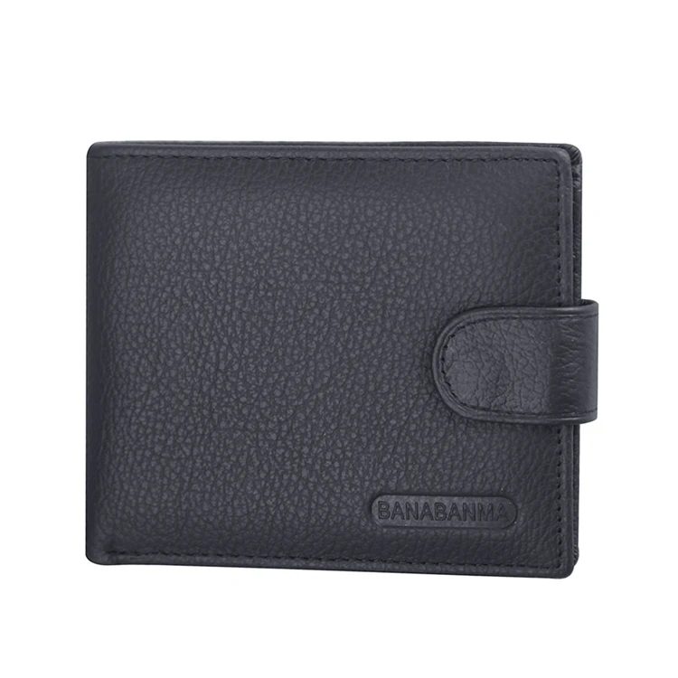 best cheap anti rfid brown vintage genuine leather mens wallet