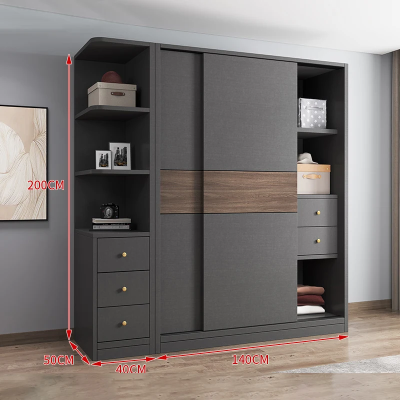 Modern width 140cm Custom Modern Doors Big Wardrobe Closet Designs