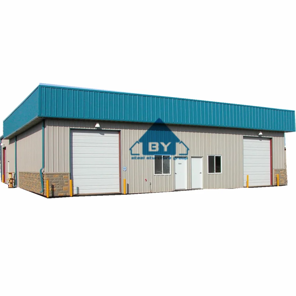 Light customized pole barn kits building steel structure warehouse farm shed prefab workshop storage metal building