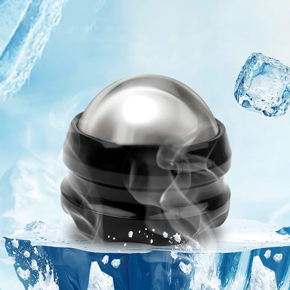 Therapy Tool Manual Stainless Steel Cold Massage Roller Ball Cold Hot Relief for Sore Muscles,Joint Pain Relief Relaxing