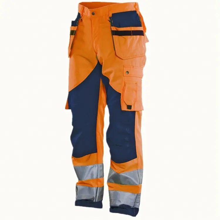 BOWINS Workwear Bib Hi Vis Reflective Work Pants