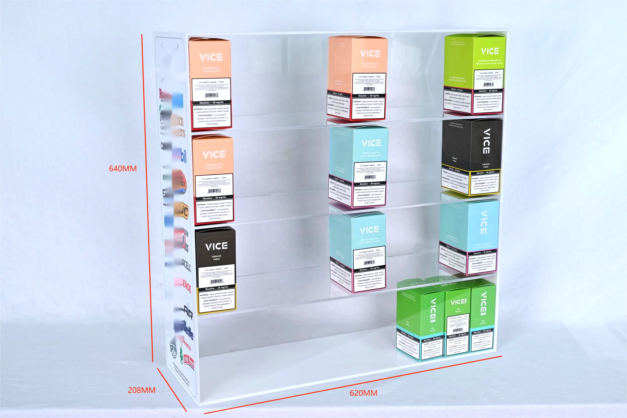 Wholesale White Counter Displays Custom Retail Display stand Acrylic Display Rack For Store