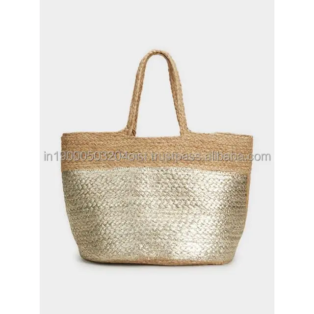 CUSTOMIZED New Latest Design 2024 Jute Clutch Bags Jute Bag For  Women for shopping and other need