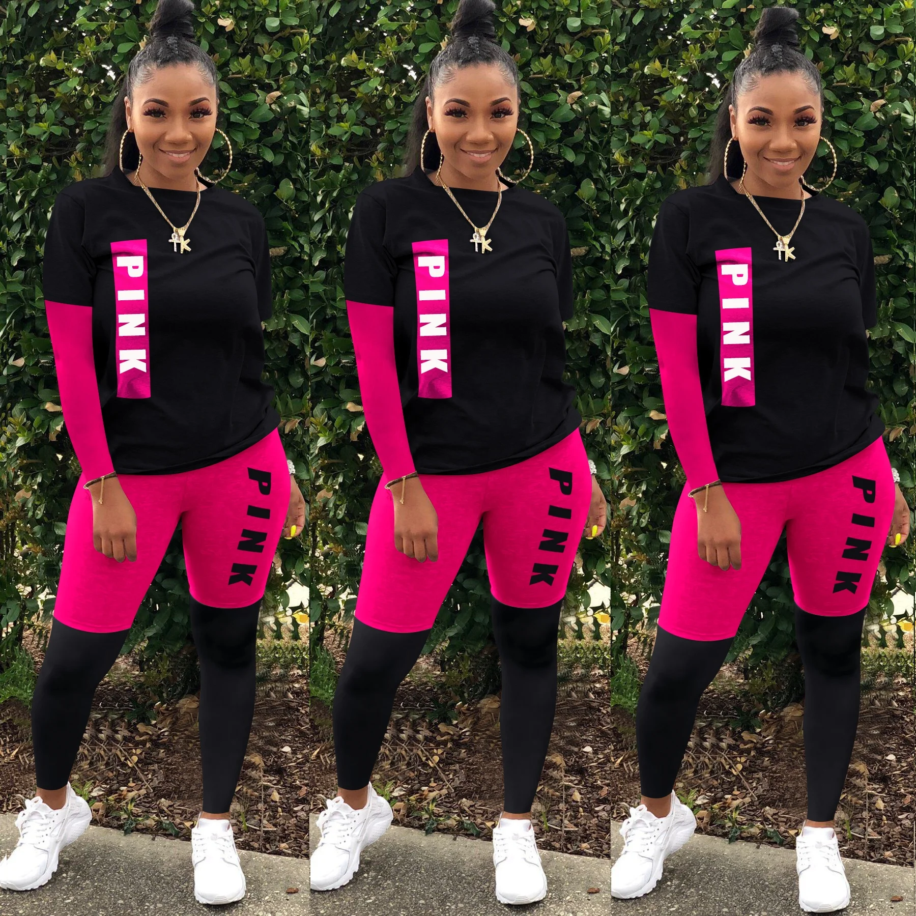 MT88-6339  Tie-dye positioning printing casual women clothing sets burning flower autumn 2 piece set women