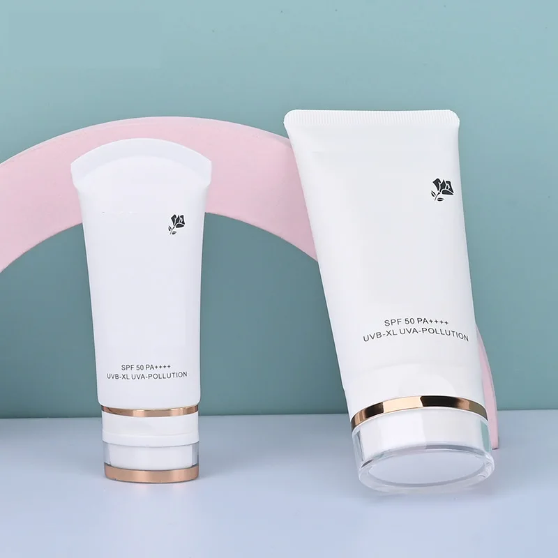 Customized printing flat face wash tubes Hand Cream, Cleanser, shampoo and Shower Gel tube packaging empty cosmetic tube
