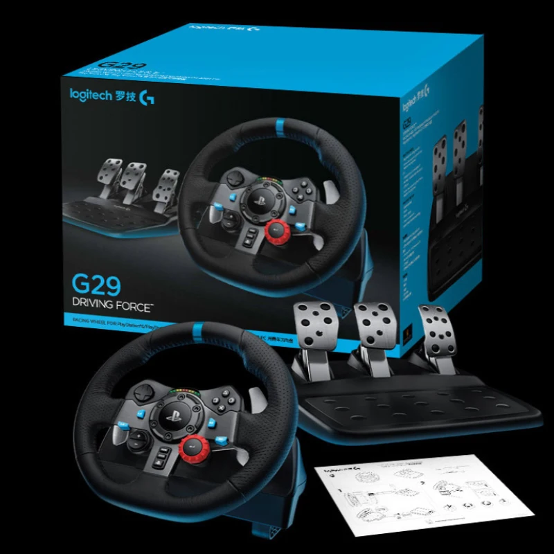 Original Logitech G29 Racing Steering Wheel with Pedals and Driving Force Shifter for PS5 PS4 PS3 PC