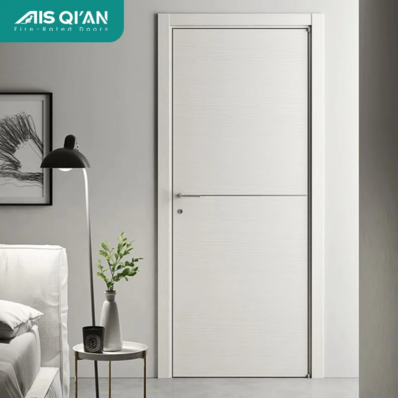 White WPC Door Contemporary White Wood Features for Home Bright And Clean Style Finished Internal WPC Doors