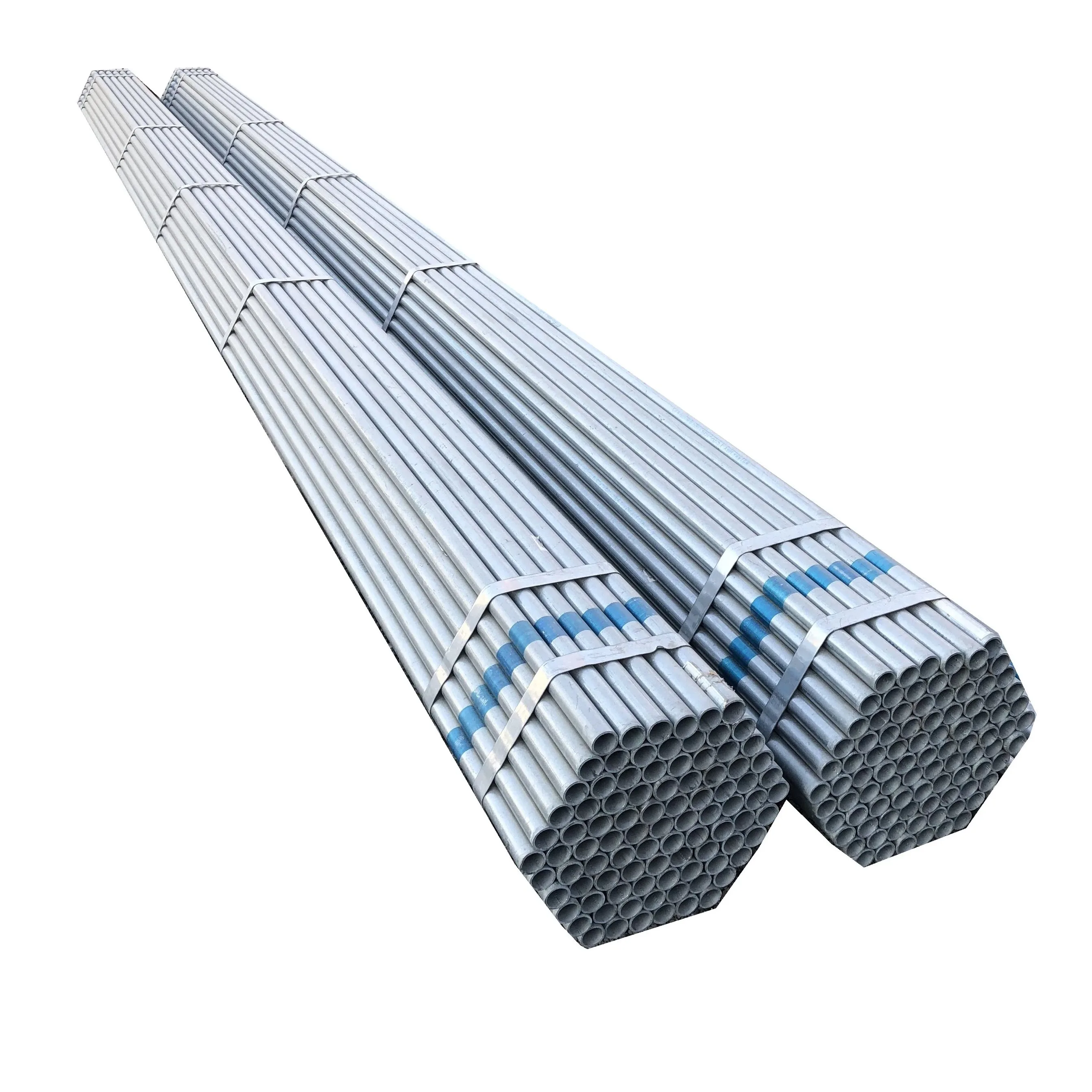 Hot Dipped Galvanized Iron round pipe/Galvanized erw Steel Tubes/Tubular carbon Steel pipesfor greenhouse building construction