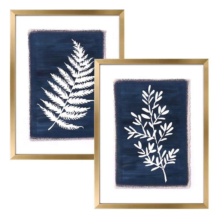 EAGLEGIFTS A1 A2 A3 A4 A5 Customized Certificate Wall Frames Home Deco Foto Frame Blue White Art Posters with Frame for Wall