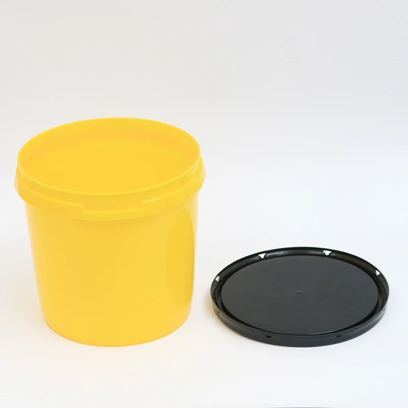 Custom Label 4 liter plastic bucket 4L chemical paint pail american style plastic paint bucket